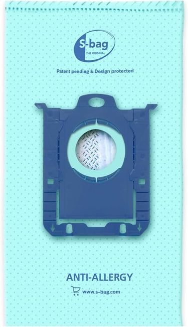 Philips Bolsas para aspiradores FC8022/04 FC8022/04-4 S-Bag antialergias, Sintetico, Azul